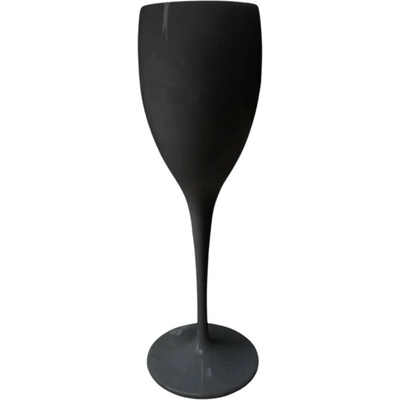 la griseo Plastové skleničky na víno černé 2 x 150 ml