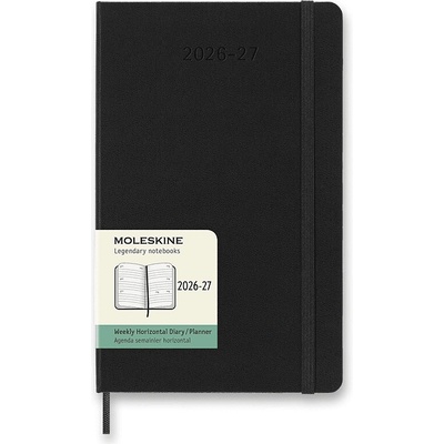 Moleskine A5 týdenní 2026-27 černý – Zboží Mobilmania