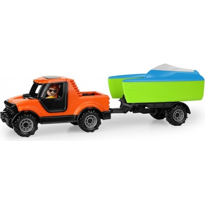 Truckies Pickup s vozíkem a loďkou