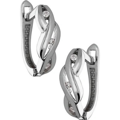 Zlaton náušnice bílé zlato 000970506243