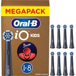 Oral-B iO Replacement Brush Heads Kids 6+ Marvel Spiderman, Black, 8 Pieces - 8700216932295 - boombuy