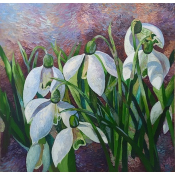 Картина с кокичета