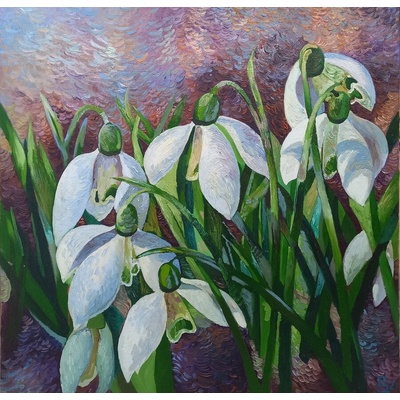 Картина с кокичета