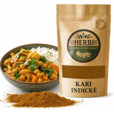 Herbi Indické karí aromatická exotická zmes na varenie 50 g