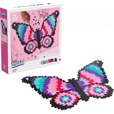 Plus-Plus Mini Skladaj podľa čísiel - Motýl 800 ks