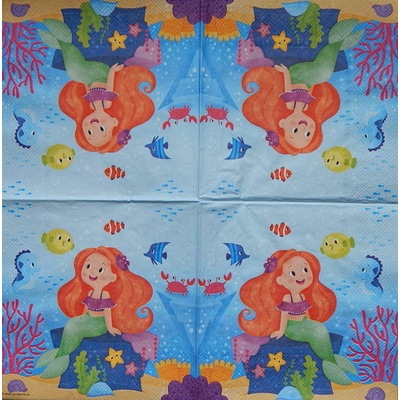 Ambiente obrúsky Mořská panna 33x33cm