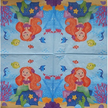 Ambiente obrúsky Mořská panna 33x33cm