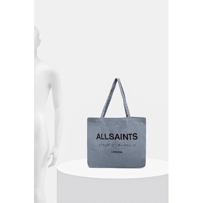AllSaints Памучна чанта AllSaints в синьо M170XB (M170XB)