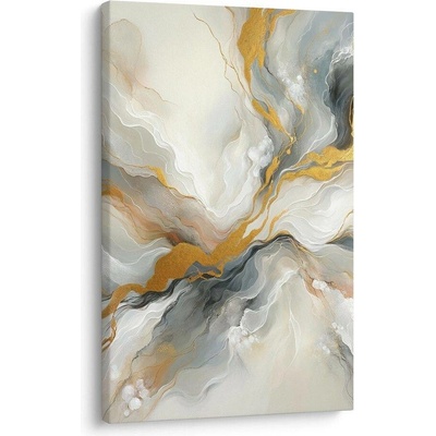 Obraz abstraktní zlaté linie - 80x120