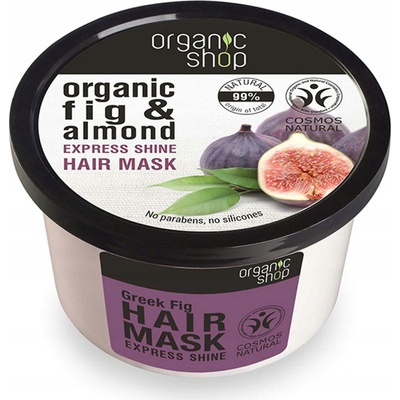 Organic Shop Objemová maska ​​na mastné vlasy Figy a šípok 250 ml