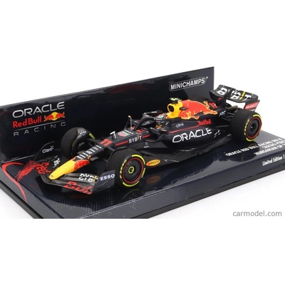Minichamps Red bull F1 Rb18 Team Oracle Red Bull Racing N 11 Hungarian Gp 2022 Sergio Perez Matná Modrá Žlutá Červená 1:43