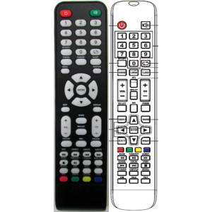 съвместим Orava lt-827 led e93b - заместител дистанционно управление (lt-827 led e93b) Дистанционно