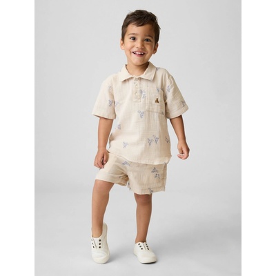 GAP Baby mušelínové kraťasy Béžová Béžová