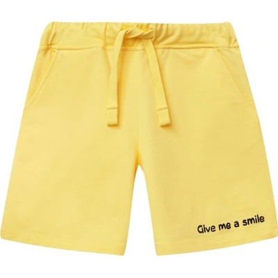 winkiki kids Wear dívčí kraťasy Give me a Smile žlutá
