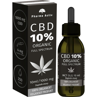 Pharma Activ CBD 10% organic 1000 mg Full Spectrum 10 ml – Zbozi.Blesk.cz
