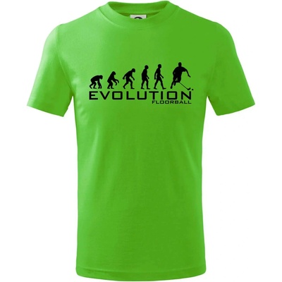 Evolúcia Floorball tričko detské Apple Green