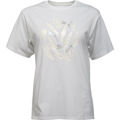 Puma Dámske tričko GRAPHIC RELAXED LEAF TEE biela strieborná