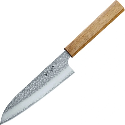 Dellinger Santoku Knife 170 mm Kanetsugu SHIUN VG-2 3 layers, japanese OAK