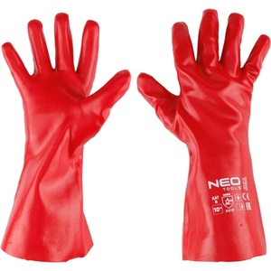 NEO TOOLS Дълги защитни ръкавици с pvc покритие, 3121x, размер 10 (97-675)
