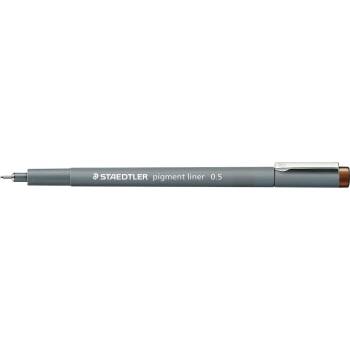 STAEDTLER Тънкописец Staedtler Pigment Liner 308, 0.5, кафяв (22909-А-0.5 КАФЯВ)