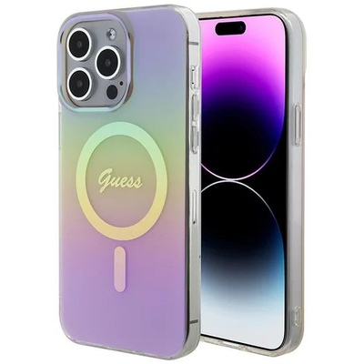 GUESS GUHMP15XHITSP iPhone 15 Pro Max 6, 7" розов твърд калъф IML Iridescent MagSafe (GUHMP15XHITSP)
