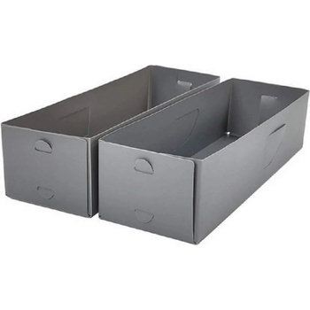 2 бр. сиви сгъваеми органайзери за чекмедже или гардероб