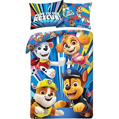 Halantex bavlna obliečky Labková patrola Paw Patrol motiv Pups to the Rescue 100% bavlna 70x90 140x200