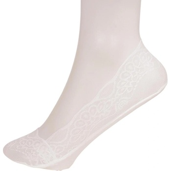 Дамски дантелени терлици в бял цвят