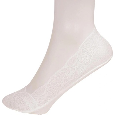 Дамски дантелени терлици в бял цвят