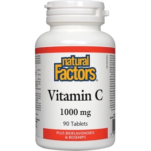 Natural Factors Vitamin C 1000 mg | With Bioflavonoids and Rosehips [90 Таблетки]