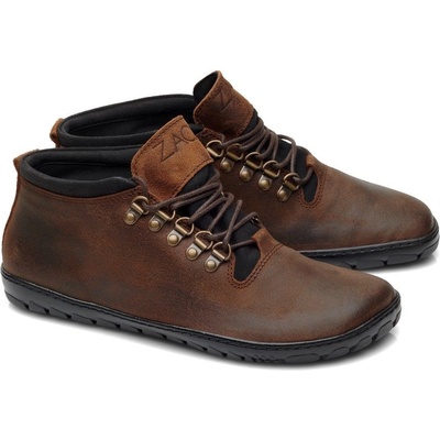 Zaqq kožené boty Expeq Mid Brown Waterproof