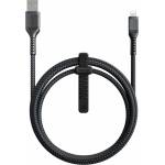 Nomad Кабел Nomad Kevlar USB-A to Lightning Cable (NM01911010), от USB A(м) към Lightning(м), 1.5m, 12W, черен (NM01911010 (473930))