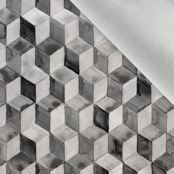 Softshell zimný Cubes 3D čierne