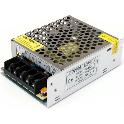 Napájecí zdroj PRO LED pásky CCTV 12V 50W 4,1A IP20