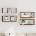vidaXL Wall Cube Shelves 4 бр. старо дърво 60x15x23 cm (856587)