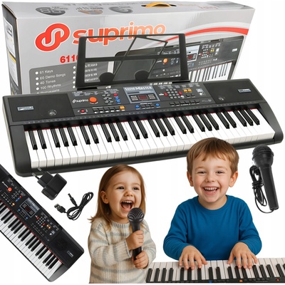 Tomido Velký Keyboard pro děti XXL černý