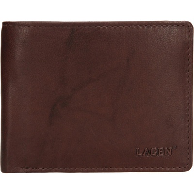 Lagen pánska peňaženka kožená W 8053 Dark brown