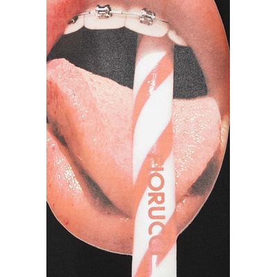 Fiorucci Памучна рокля Fiorucci Mouth Print Tank Dress (W01FPDTA111CO01BK01)