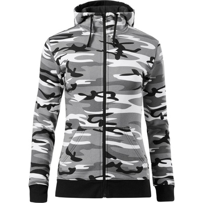 Malfini Camo Zipper maskáčová šedá