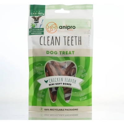 anipro - Дентални мини кокалчета, пиле, 14 бр, 84 гр