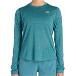New Balance Дамска тениска New Balance Women's Athletics Long Sleeve Sport shirt - Big Teal Heather (916-4744-0414)