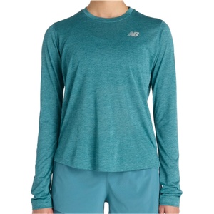New Balance Дамска тениска New Balance Women's Athletics Long Sleeve Sport shirt - Big Teal Heather (916-4744-0414)
