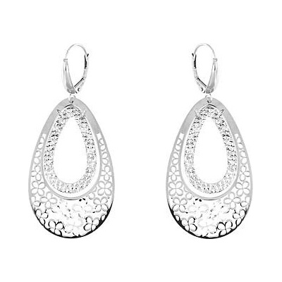 Infinitysilver stříbrné visací náušnice kapky 292258