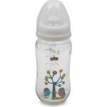 Cangaroo Стъклено шише за хранене с широко гърло Cangaroo - 240 ml (B0468)