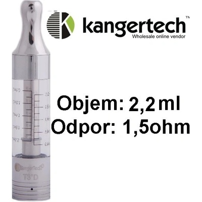 T3D Kangertech 1,5ohm Clear 2,2ml