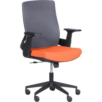 Bittel Работен офис стол Carmen 7545 - оранжев-сив (3520355_2)