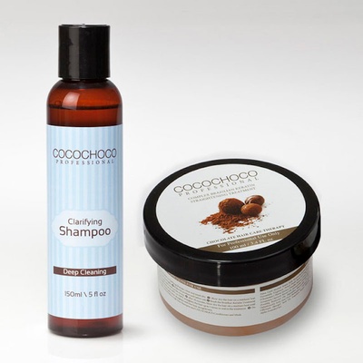 Cocochoco Brazílsky Keratín pure 100 ml + čistiaci šampón 50 ml darčeková sada