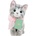 Studio Pets Плюшена играчка Studio Pets - Коте с панделка Бела, 23 cm (6210)