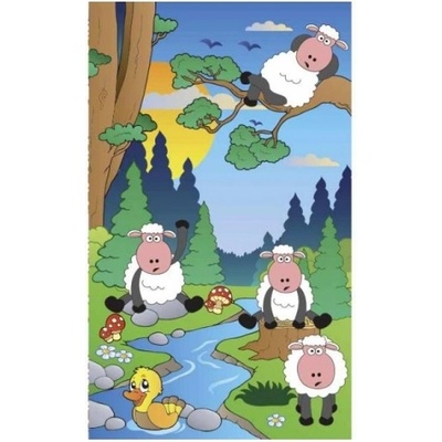 DIMEX ART Флизелинов фототапет овце в гората 150 x 250 см