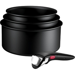 Tefal Комплект сервизи за хранене INGENIO EXCELLENCE FUSION 16 + 18 + 20 cm, комплект от 4 бр. , незалепващ повърхност, Tefal (TEF2100142948)